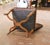 19th Century French Louis XV Walnut Desk Chair With Embossed Leather For Sale - Image 9 of 9