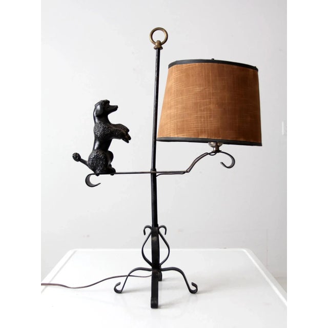 Vintage Wrought Iron Poodle Lamp For Sale - Image 13 of 13