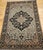 Ivory 19th Century Persian Farahan Sarouk Rug, Hand-Knotted Wool, Floral Medallion Pattern, Ivory & Navy, 4x5 For Sale - Image 8 of 16