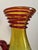 Vintage Applied Red Coil Lemon Yellow 17.5” Vase Pitcher by Joel Philip Myers for Blenko 1968 For Sale - Image 6 of 10