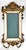 Beveled Wall Mirror Porcelain & Brass For Sale - Image 12 of 12