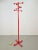 Postmodern Postmodern Red Stained Beech Coat Rack with Balls, Italy, 1970s For Sale - Image 3 of 9