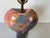 1980s Vintage Handmade and Hand-Painted Abstract Ceramic Table Lamp For Sale - Image 10 of 12