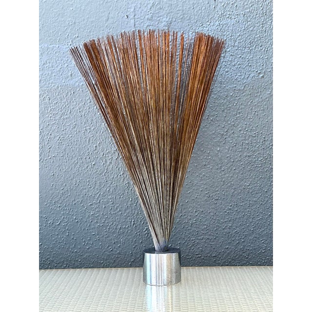 Vintage Abstract Wire Spray Kinetic Sculpture For Sale - Image 9 of 12
