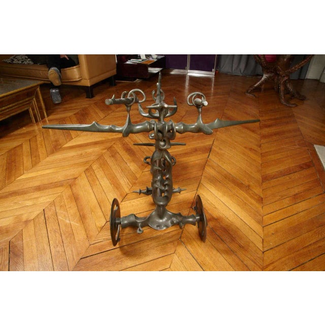 Solid Bronze Sculpture by Victor Roman, 1970s For Sale - Image 10 of 11