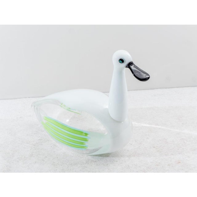 Murano Glass Duck attributed to Licio Zanetti, 1980s For Sale - Image 4 of 7