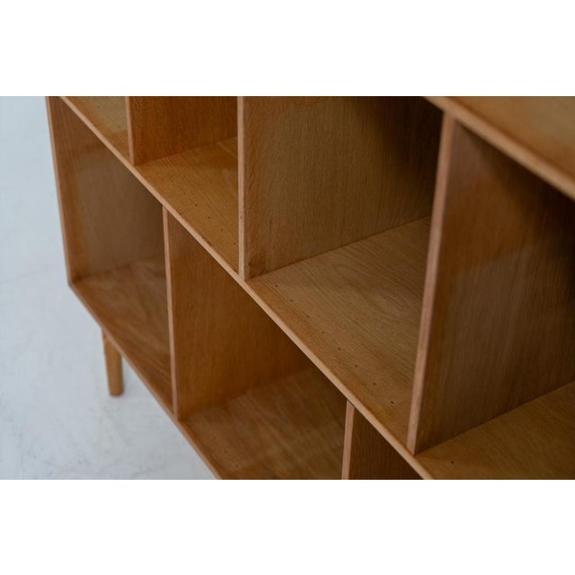 Brown Oak Bookcase from Kurt Østervig, Denmark, 1960s For Sale - Image 8 of 10