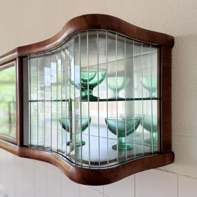 Milena Corrugated Hanging Display Cabinet, 1950s For Sale - Image 6 of 15