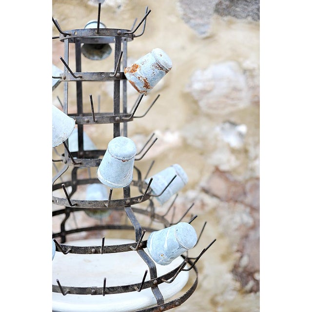French Early 20th Century Large French Bottle Drying Rack For Sale - Image 3 of 6
