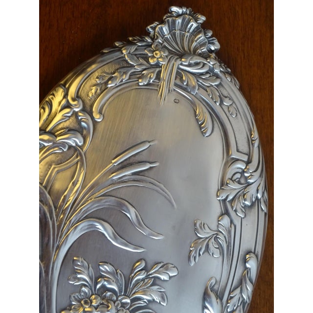 Silver Hand Mirror, 1890s For Sale - Image 4 of 18