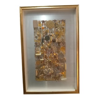 Daniele Usinelli, Multi-Material Painting No. 15, 1980, Mixed Media For Sale