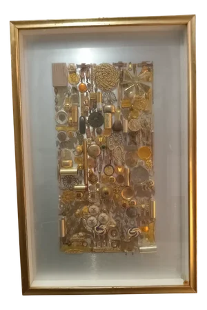 Daniele Usinelli, Multi-Material Painting No. 15, 1980, Mixed Media