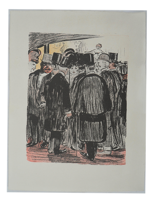 Kees Van Dongen, Top Hat and Frock Coat, Lithograph