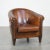 Vintage Club Chair in Cognac-Colored Sheep Leather For Sale - Image 17 of 17