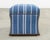 Traditional Ralph Lauren 'Florence' Storage Ottoman in Striped Blue Upholstery For Sale - Image 3 of 18