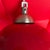 Red Unusual Pottery and Glass Hanging Pendant Lamp For Sale - Image 8 of 10