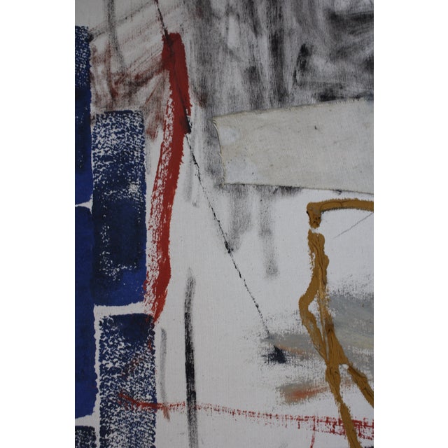 1960s 1960s Untitled Abstract on Canvas by Phil Lewis For Sale - Image 5 of 10