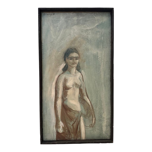 1960s Painting of Young Girl For Sale