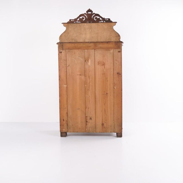 Antique Mahogany Cabinet with Decorative Carvings, 1880s For Sale - Image 4 of 18