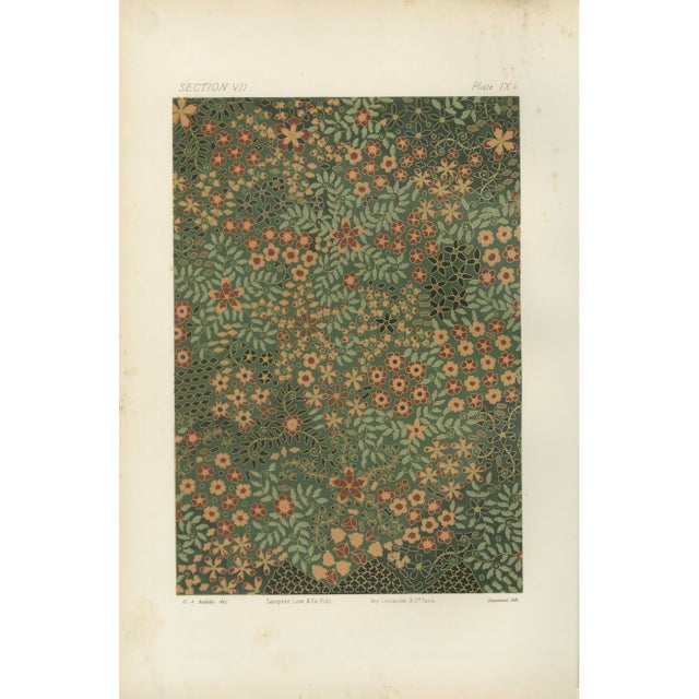 Japanese Floral Design Pattern, 1884, Paper For Sale - Image 4 of 4