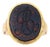 Bloodstone Signet Ring in 18k Rose Gold For Sale
