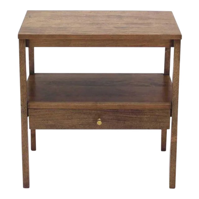 Mid-Century Modern 1 One Drawer End Table Stand For Sale