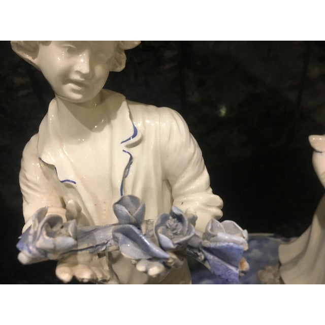 Large Ceramic Figurine by Capodimonte, 1950s For Sale - Image 13 of 18