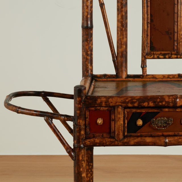 Late 19th Century Antique English Bamboo Pagoda Hall Tree Umbrella Stand For Sale - Image 5 of 18