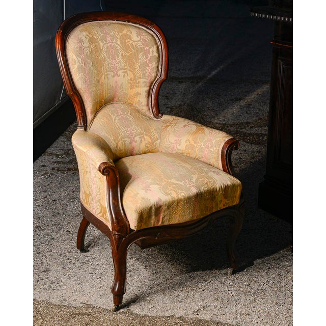 Mid-19th Century Louis Philippe Walnut Armchair For Sale - Image 17 of 18