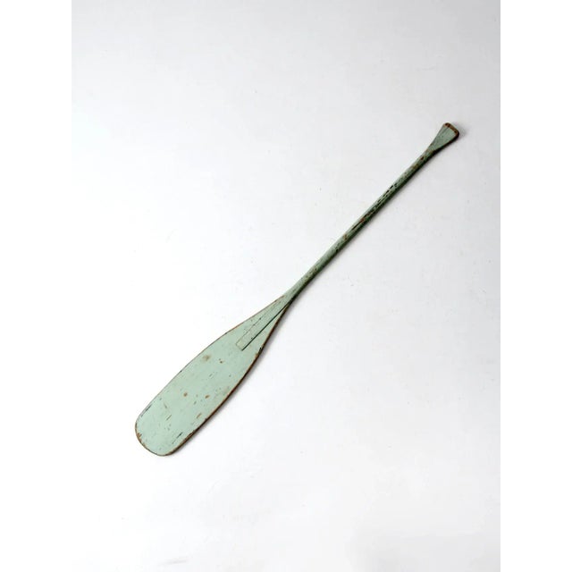 Vintage Painted Wooden Oar For Sale - Image 6 of 12