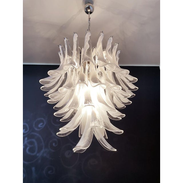 Vintage Italian Murano Chandelier in the style of Mazzega, 1990s For Sale - Image 13 of 18