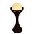 Mid-Century Modern Floor Lamp with White Opaline Shade and Brown Ceramic Base from Doria Leuchten, 1960s For Sale - Image 6 of 9
