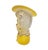 1950s Vintage Arnart Head Vase Lady Yellow Hat Pearl Necklace Earrings Japan. For Sale - Image 5 of 8