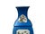 Chinese Bright Blue White Window Scenery Graphic Square Porcelain Vase For Sale - Image 9 of 17
