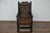English Jacobean 1690s Oak High Back Armchair with Carved Décor and Turned Legs For Sale In Atlanta - Image 6 of 12