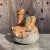Vintage Organic Modern Sculptural Three-Spout Pottery Vase For Sale In West Palm - Image 6 of 16
