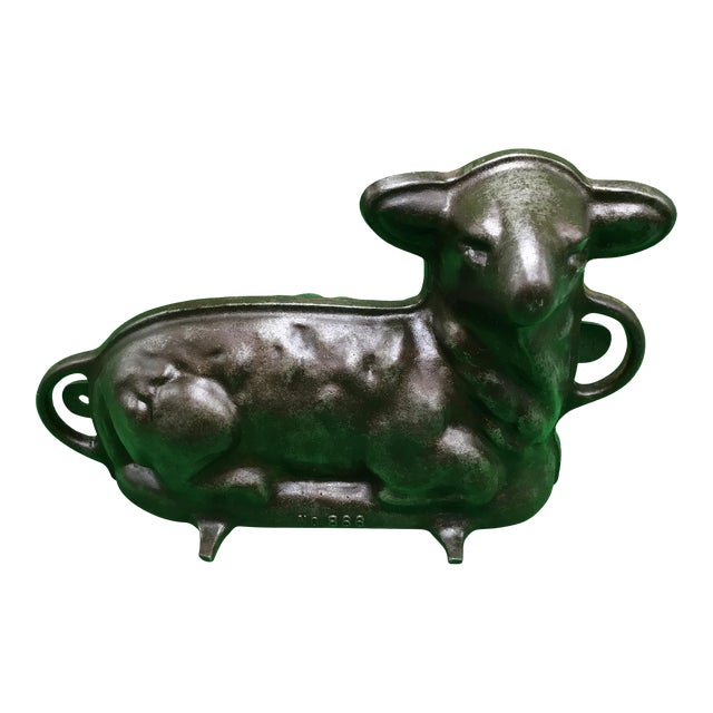 Antique Cast Wagner Iron Lamb Cake Mold Chairish