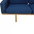 GE236 Three-Seater Sofa in Blue Fabric and Oak by Hans Wegner, 1990s For Sale - Image 17 of 18