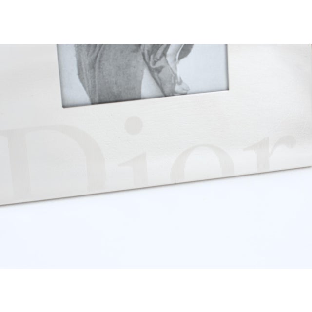 Metal Christian Dior Home Silver Plate Picture Frame with Engraved Dior Logo, 1990s For Sale - Image 7 of 9