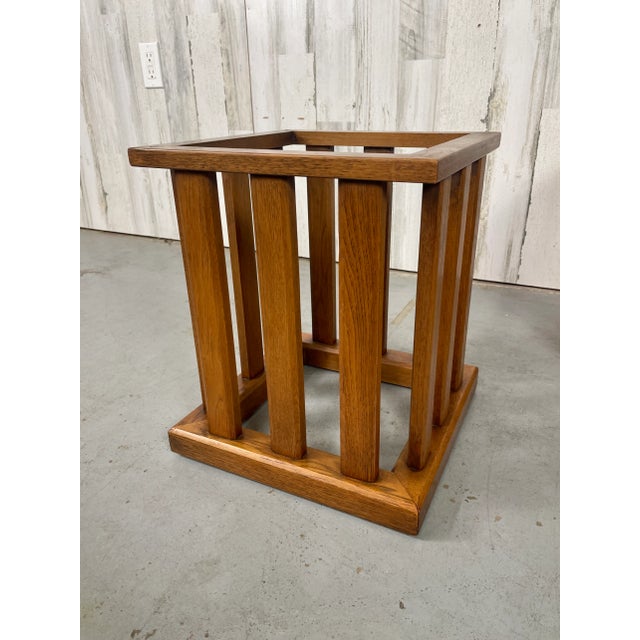 Walnut Slatted Side Tables For Sale In Dallas - Image 6 of 10