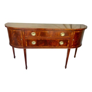 1990s Curved Hekman Sideboard For Sale