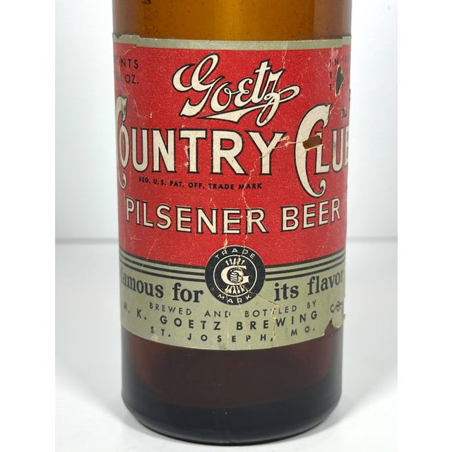 Folk Art Folk Art Arrow Through Goetz Beer Bottle: Whimsical Display Piece For Sale - Image 3 of 10