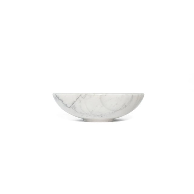 Bowl in White Marble For Sale - Image 4 of 7
