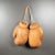 ABOUT Vintage reddish brown leather boxing gloves filled with horse hair and an extra padding strip on the palms. Vintage...