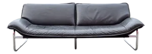 Leather Three-Seater Sofa by Johan Bertil Häggström for Swed-Form, 1980s