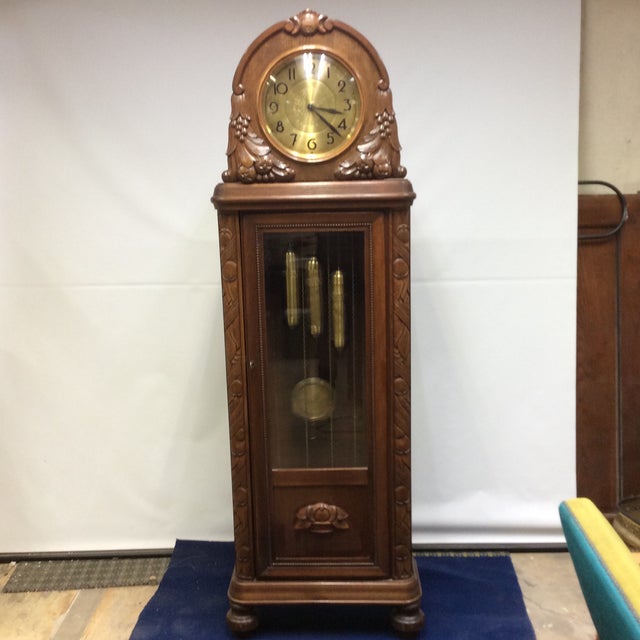 Antique Early 20th Century A. Kieninger German Grandfather Clock Chairish
