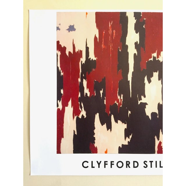 This Clyfford Still Abstract Expressionist offset lithograph print poster PH - 401 , 1957 is a very special and unique...