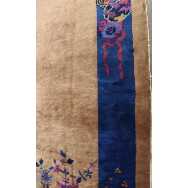 Early 20th Century Antique Art Deco Chinese Rug For Sale - Image 5 of 13