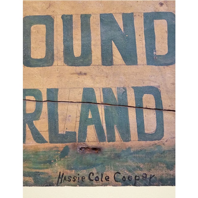 American 1920s Painted Wooden Tavern Sign For Sale - Image 3 of 5