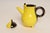 1950s Vintage Vallauris Two Tone Gray and Yellow Ceramic Teapot by Auguste Lucchesi For Sale - Image 5 of 17